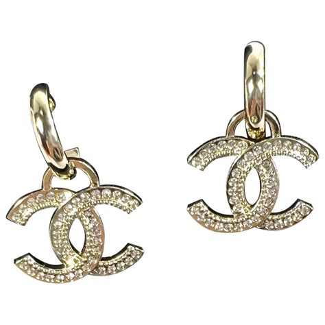 chanel earrings cheap|pre owned chanel earrings.